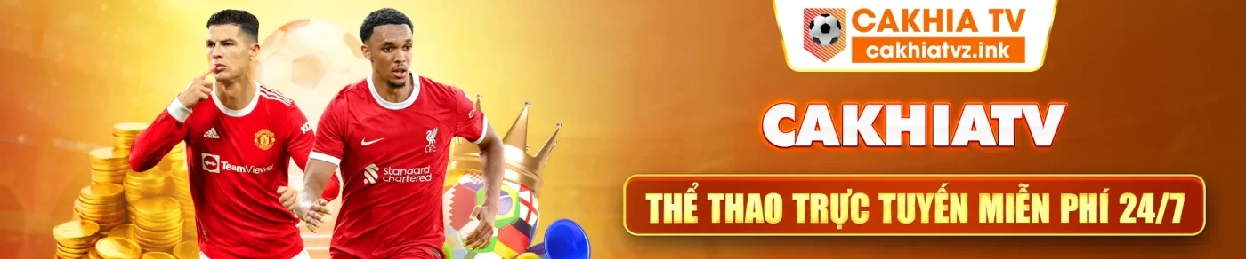 Banner thể thao bóng đá CakhiaTV